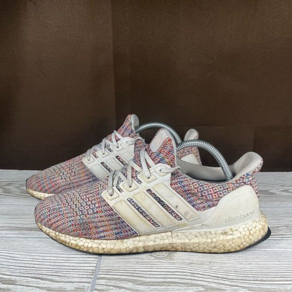 Adidas UltraBoost 4.0 White Multi Running Shoe Athletic Sneaker Women's 9.5 - Picture 3 of 8